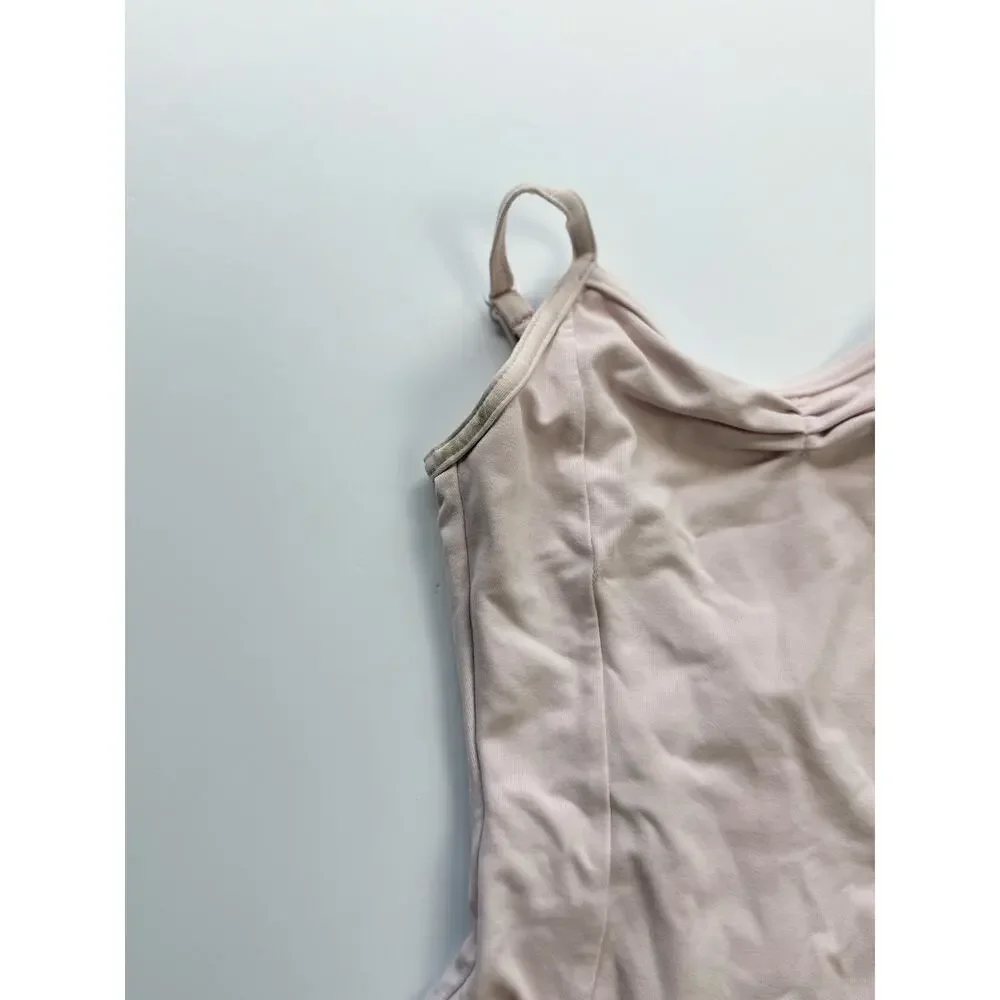 Capezio Girls Pink V-Neck Camisole Leotard Size I Dance - Medium